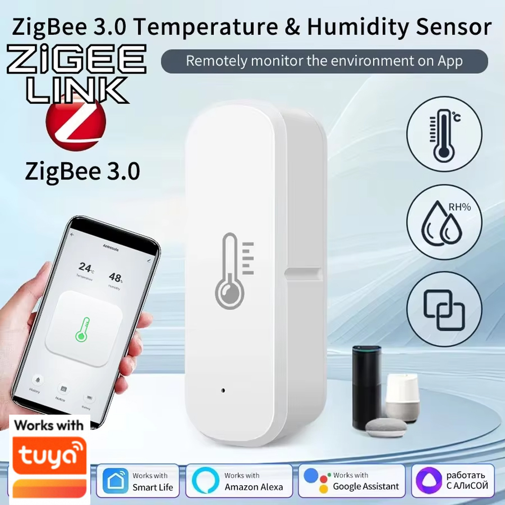 Digital Hygrometer Probe - Sensor Kelembaban Suhu Zigbee 3.0 Pintar