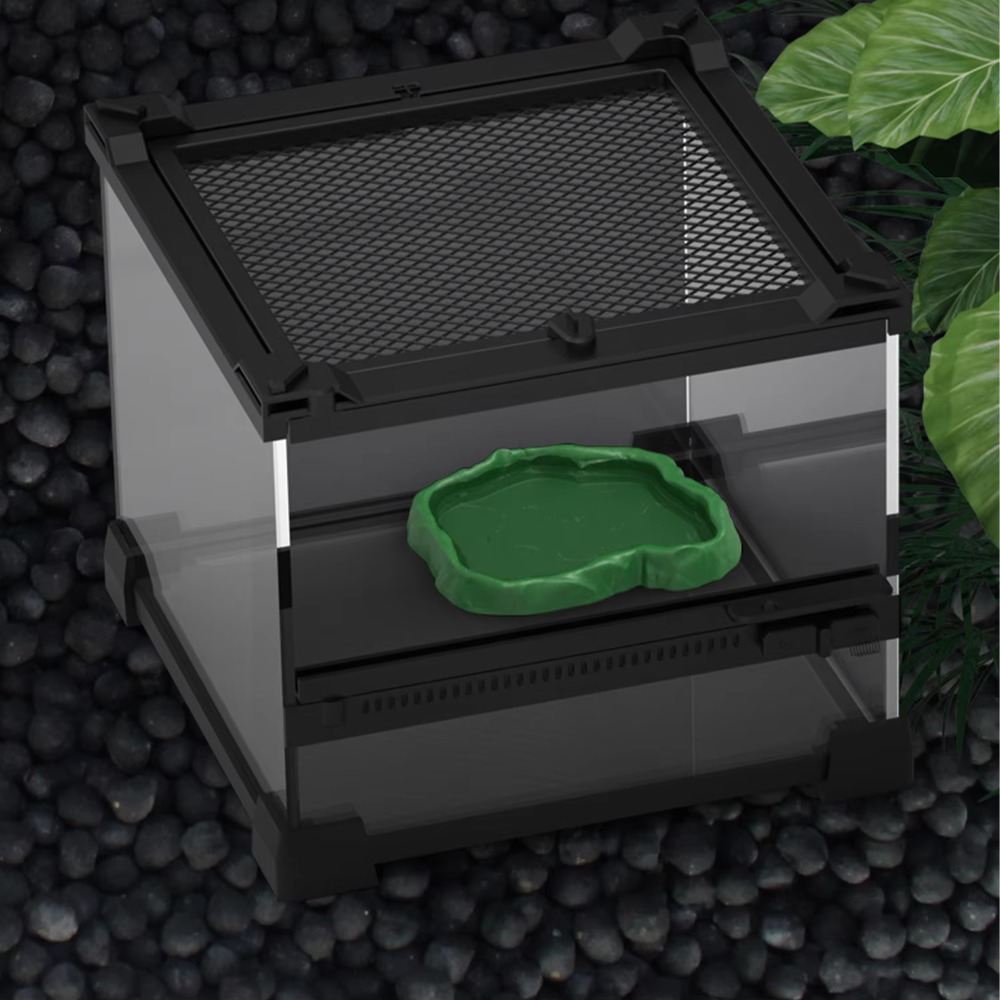 Water Dish Reptile - Mangkuk Pakan Reptil Resin ABS Baru