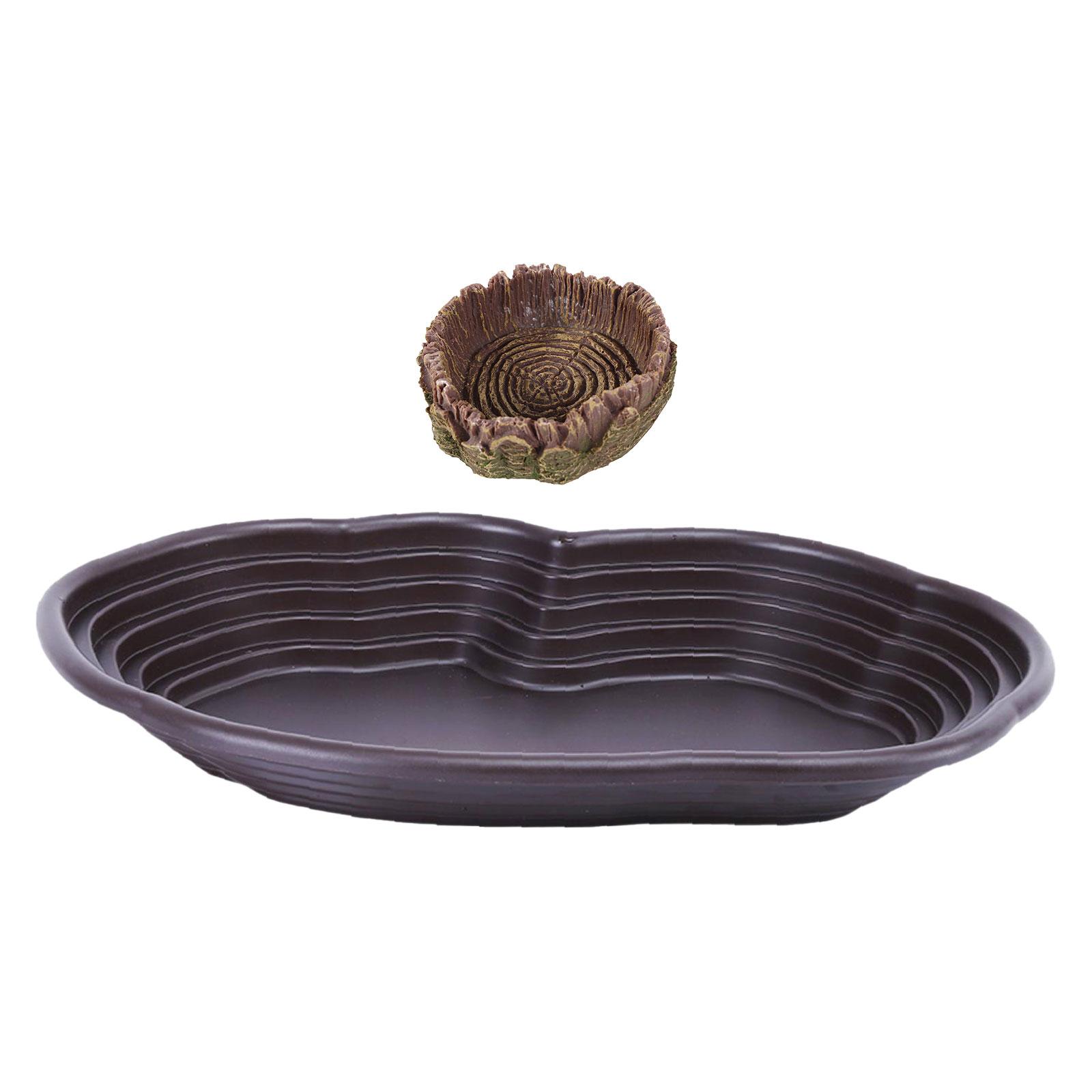 Water Dish Reptile - Piring mandi reptil pengumpan kura-kura makanan