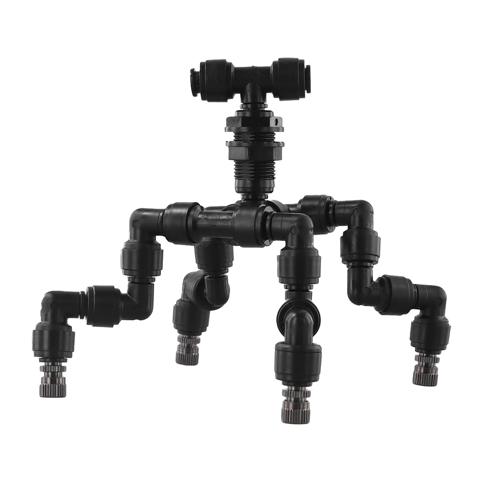 Misting Nozzle Reptile - Nosel Semprotan Plastik Hitam 360 Derajat