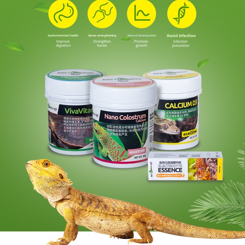 Vitamin D3 Reptile - Reptizoo Bubuk Kalsium Reptil D3- Suplemen