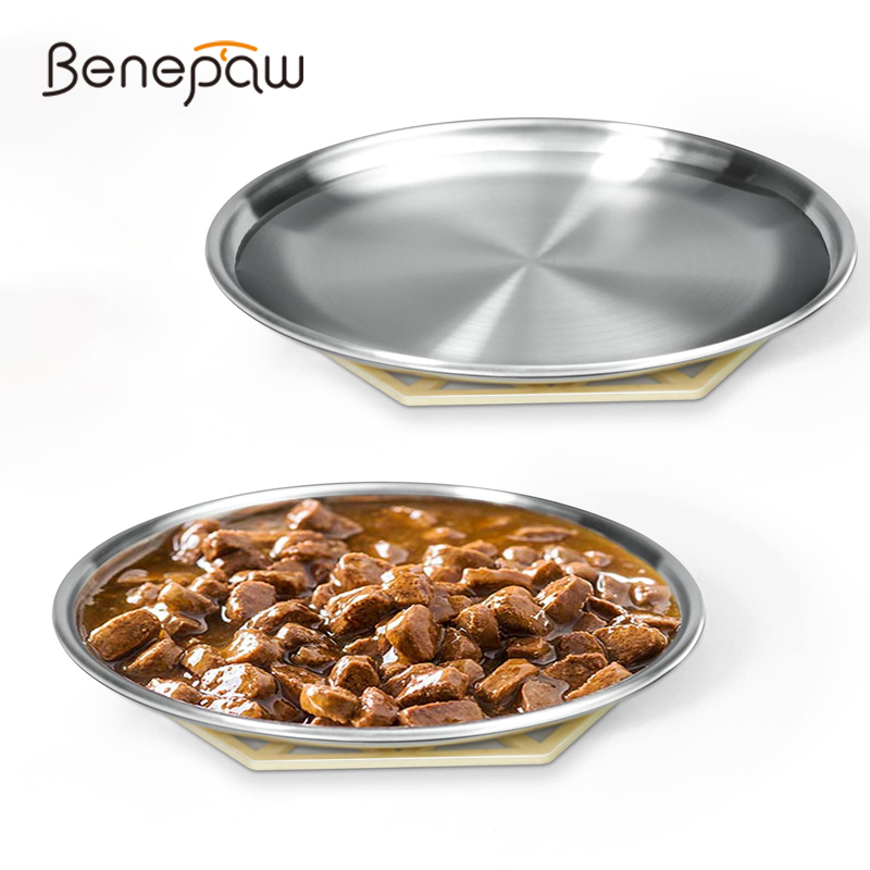 Royal Canin Food Medium - Benepaw mangkuk kucing dangkal Stainless Steel,