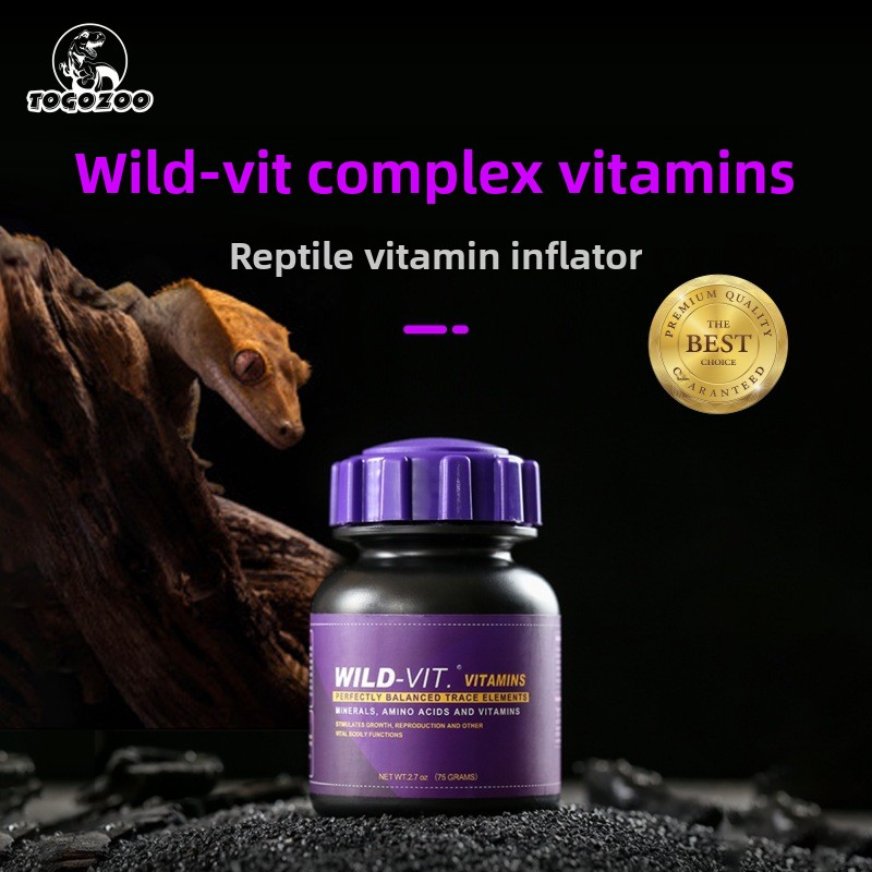 Calcium Powder Reptile - TOGOZOO WILD-VIT Bubuk Kalsium Reptil dengan
