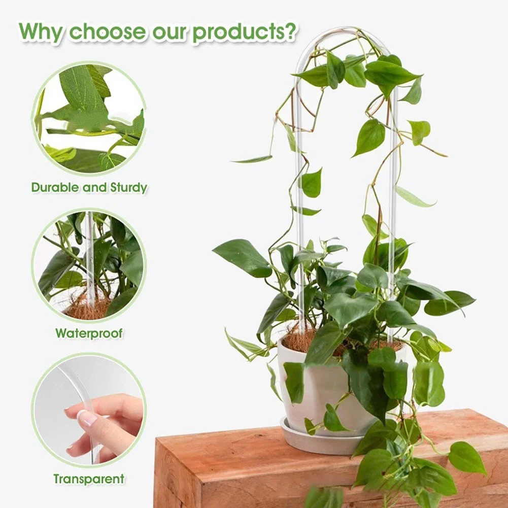 Vine Climbing Plastic - Bingkai Penyangga Trellis Akrilik Bentuk U