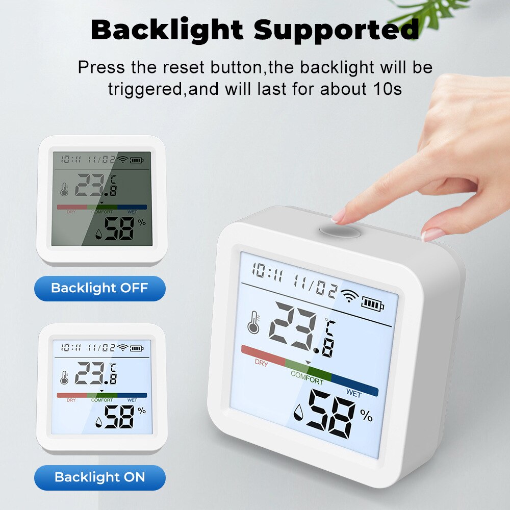 Tuya Sensor Kelembaban Suhu Wi - Digital Hygrometer Probe ulasan dan harga