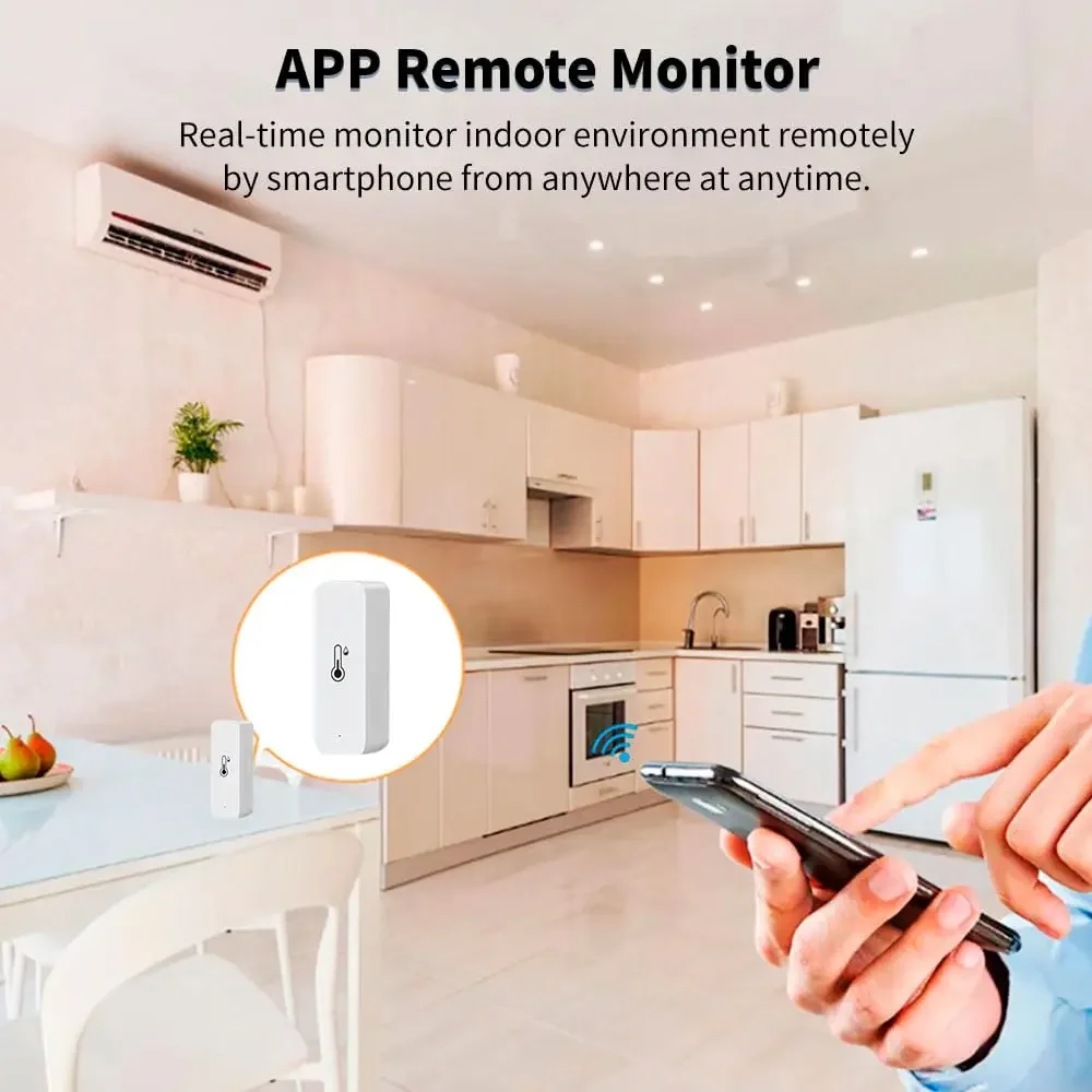 Sensor Kelembaban Suhu Zigbee  - Digital Hygrometer Probe ulasan dan harga