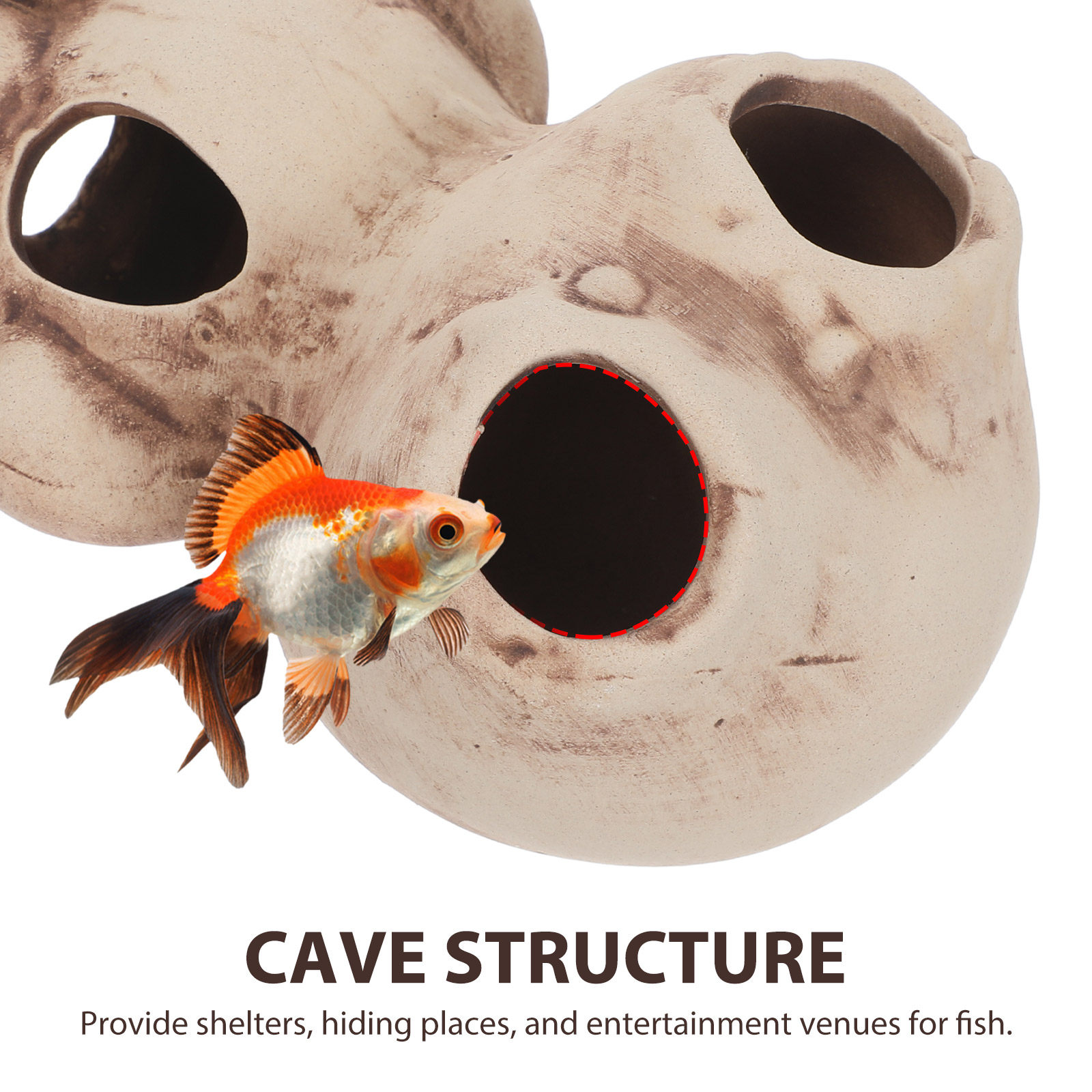 Rumah Tempat Berteduh Udang Ak - Hide Cave Ceramic ulasan dan harga