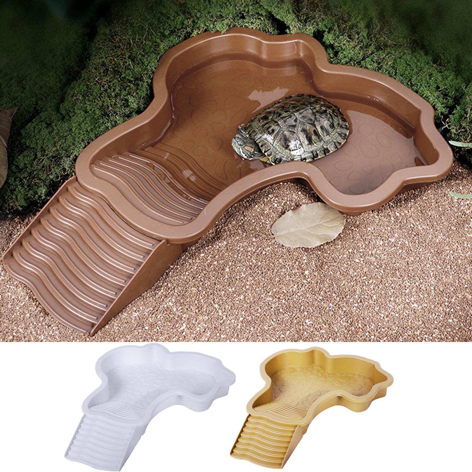 Kolam Mandi Reptil dengan Ramp - Water Dish Reptile ulasan dan harga