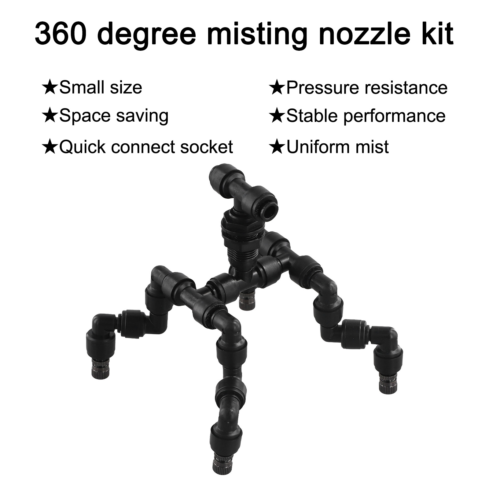 Nosel Semprotan Plastik Hitam  - Misting Nozzle Reptile ulasan dan harga