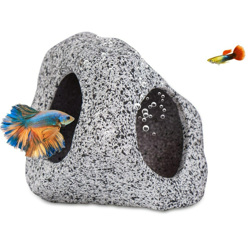Dekorasi Akuarium Gua Batu unt - Hide Cave Ceramic ulasan dan harga