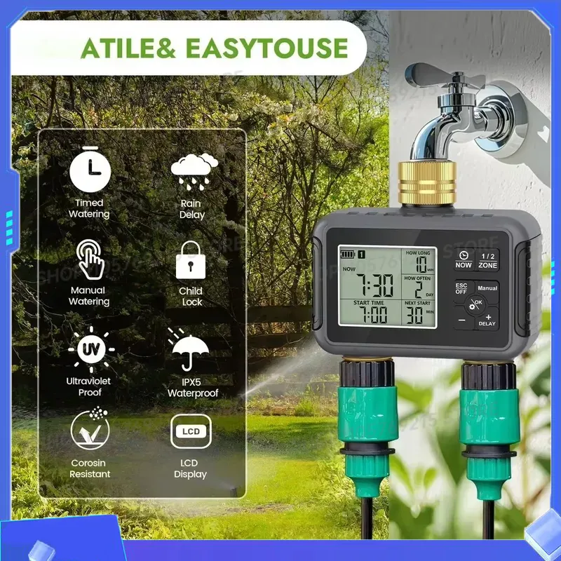Pengontrol Air Cerdas Pengatur - Timer Dual Outlet ulasan dan harga