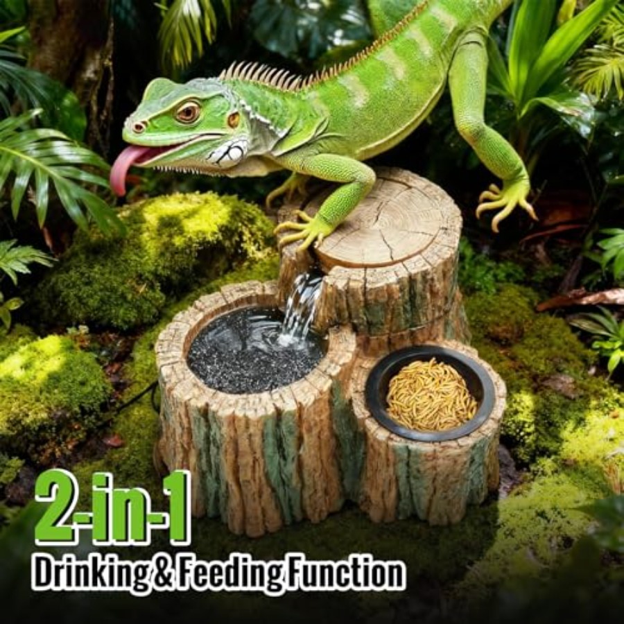 Tempat Minum Reptil 2 in 1 den - Water Dish Reptile ulasan dan harga