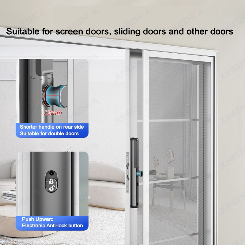 TTLock App kunci pintu alumini - Glass Door Hinge ulasan dan harga